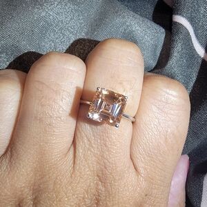 IGI asscher cut 3.10 pink diamond